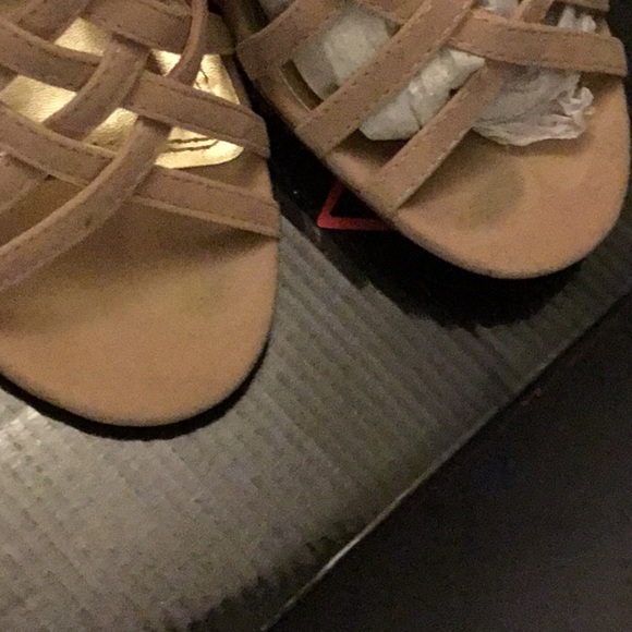 Anne Michelle suede gladiator booties/pumps - Picture 8 of 14